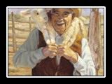 Taos Shepherd with Newborn